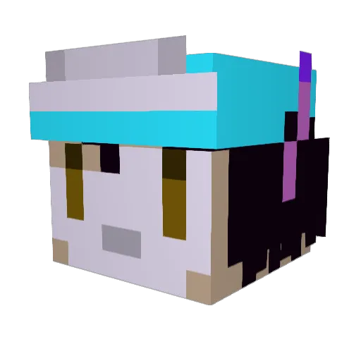 seikamater Minecraft avatar head, 3D render