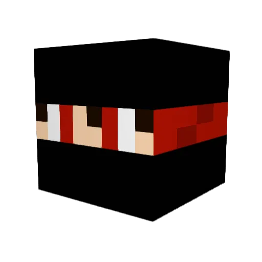 seints Minecraft avatar head, 3D render