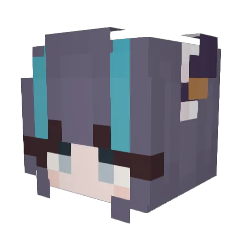 seirenka Minecraft avatar head, 3D render