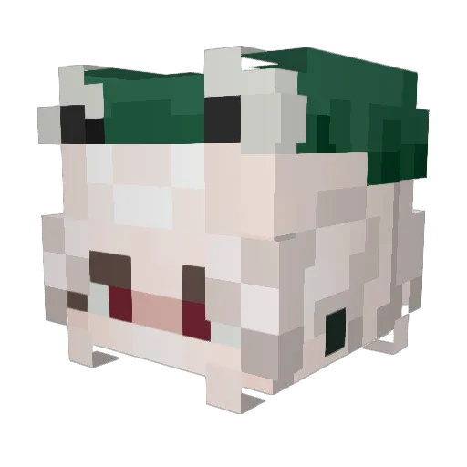 seisamura Minecraft avatar head, 3D render