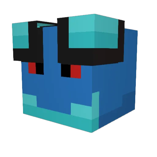 seismatters Minecraft avatar head, 3D render