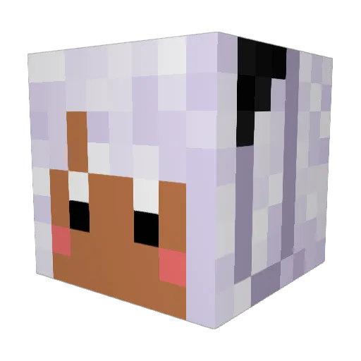 seisoda Minecraft avatar head, 3D render