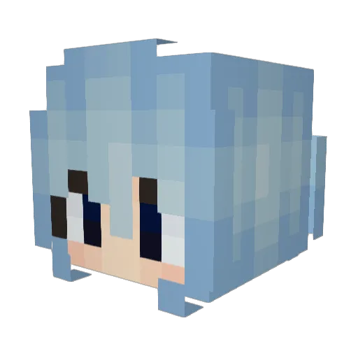 seitas Minecraft avatar head, 3D render