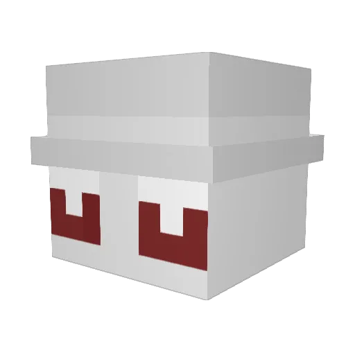 seiyzL Minecraft avatar head, 3D render