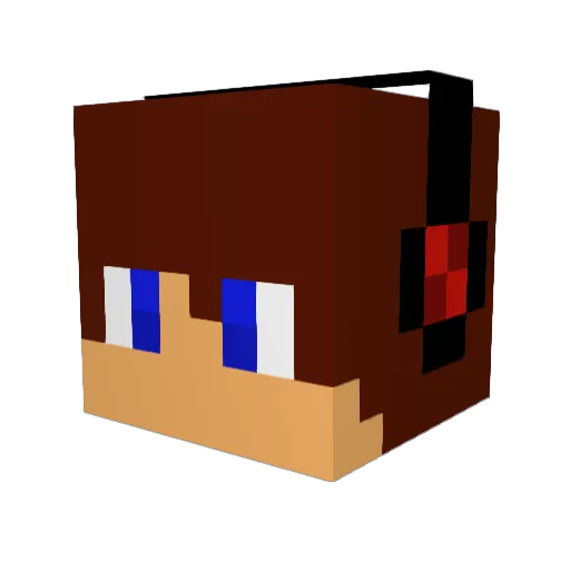 sejtobias Minecraft avatar head, 3D render