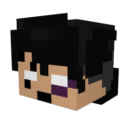 sejzz Minecraft avatar head, 3D render