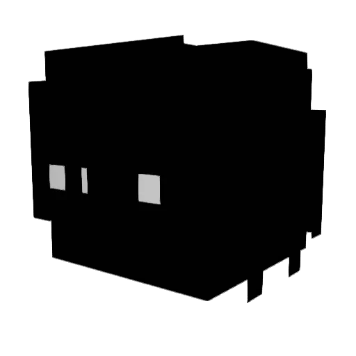 sekanap Minecraft avatar head, 3D render