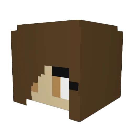 sekc_lexie Minecraft avatar head, 3D render