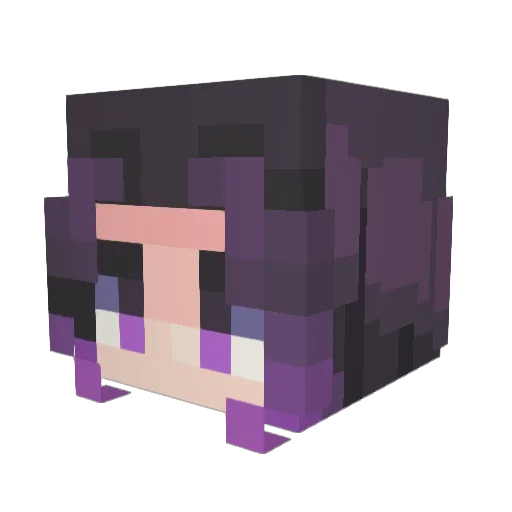 seki63 Minecraft avatar head, 3D render