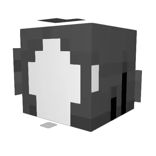 sekos123 Minecraft avatar head, 3D render