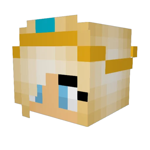 sekstone Minecraft avatar head, 3D render
