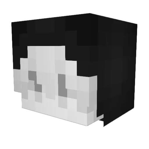 sekumi Minecraft avatar head, 3D render