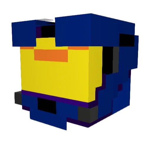sekwnz Minecraft avatar head, 3D render