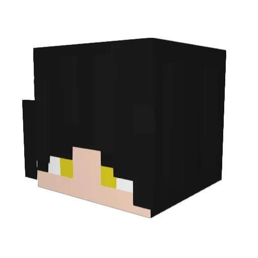 sekyndo4ka Minecraft avatar head, 3D render