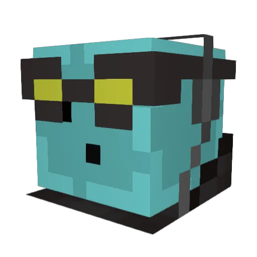 selbbik Minecraft avatar head, 3D render
