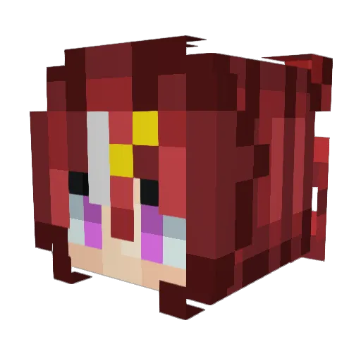 selbolt Minecraft avatar head, 3D render