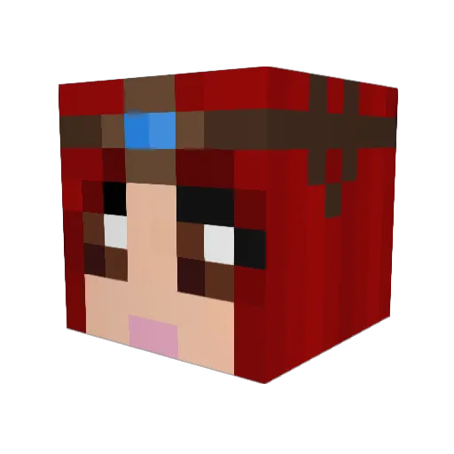 selen25 Minecraft avatar head, 3D render