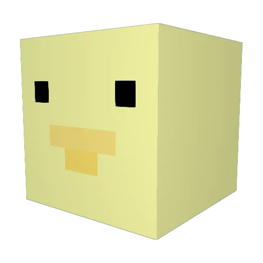 selena017 Minecraft avatar head, 3D render