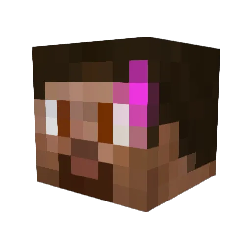 selena482 Minecraft avatar head, 3D render