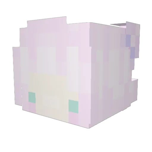 selfhood Minecraft avatar head, 3D render