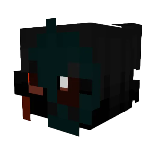 selfixen Minecraft avatar head, 3D render