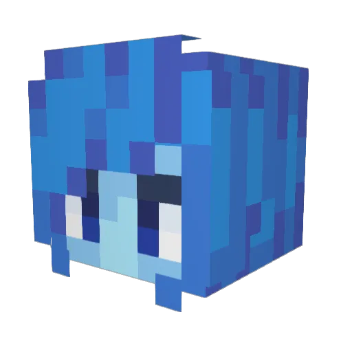 selimkum Minecraft avatar head, 3D render