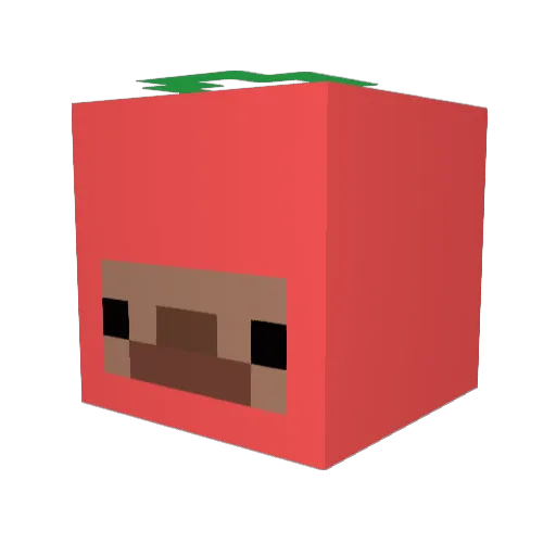 selimycreamy Minecraft avatar head, 3D render