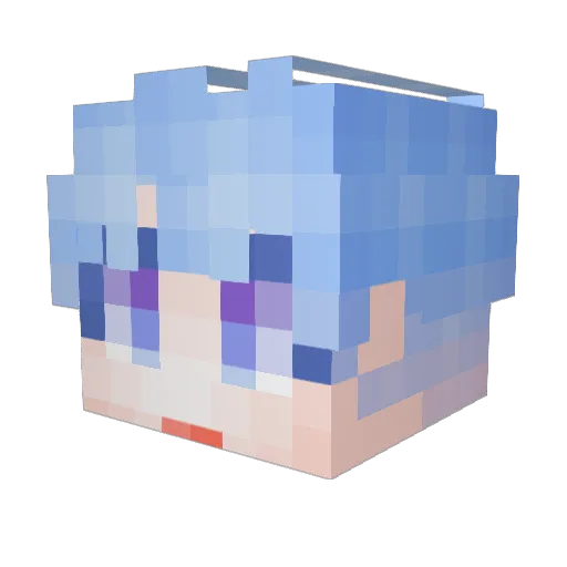 selina_062 Minecraft avatar head, 3D render
