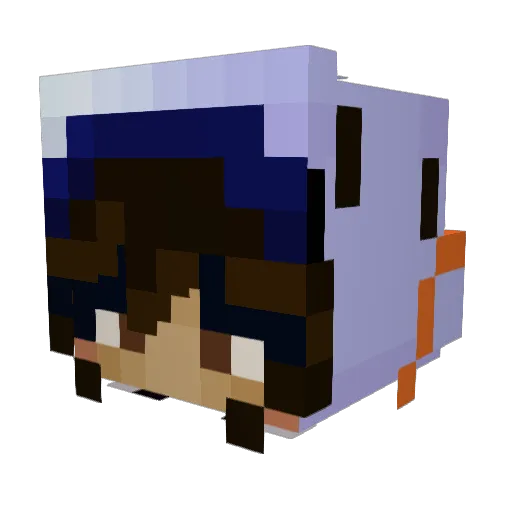 selinchaser Minecraft avatar head, 3D render