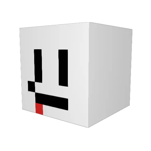 selloffe Minecraft avatar head, 3D render