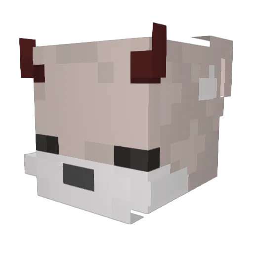 selne_e Minecraft avatar head, 3D render