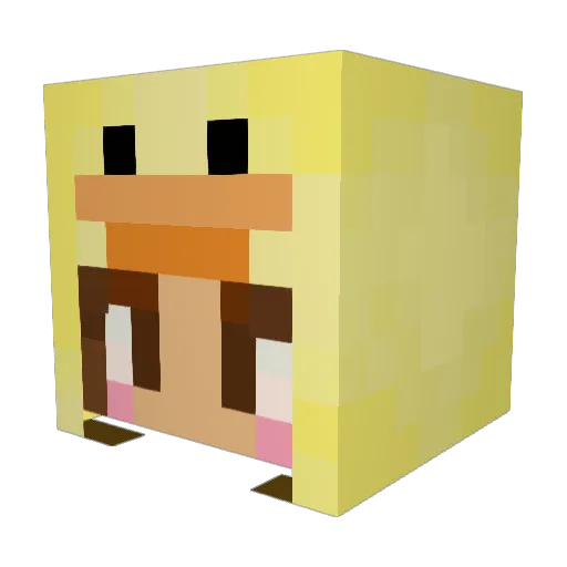 selrez Minecraft avatar head, 3D render
