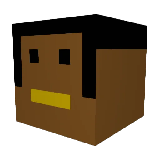 selwon_OHDl Minecraft avatar head, 3D render