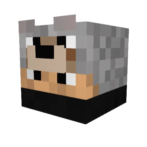 sem187 Minecraft avatar head, 3D render