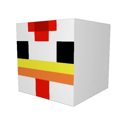 sem842 Minecraft avatar head, 3D render