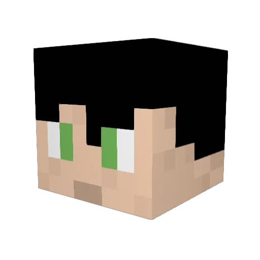 sem_tar Minecraft avatar head, 3D render