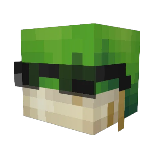 semajpisces Minecraft avatar head, 3D render