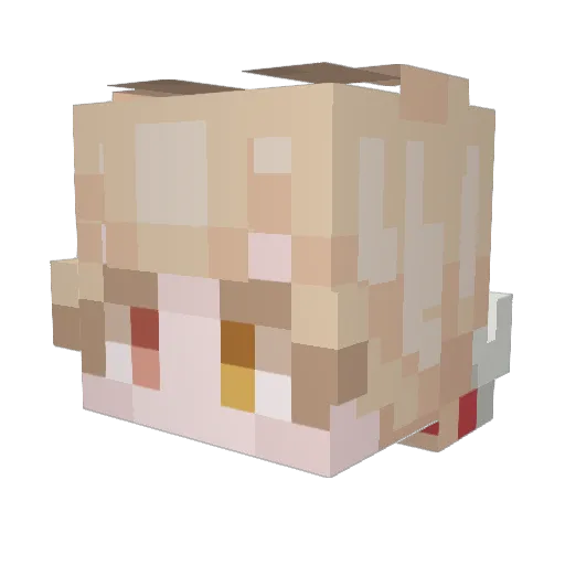 semcomet Minecraft avatar head, 3D render