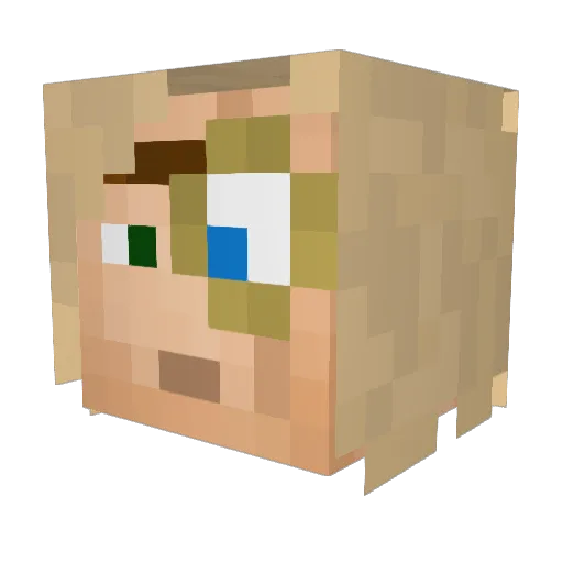 seme41 Minecraft avatar head, 3D render