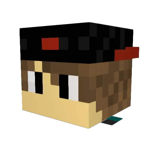 semgamer Minecraft avatar head, 3D render
