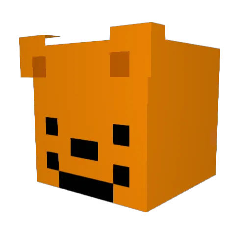 semic7014 Minecraft avatar head, 3D render