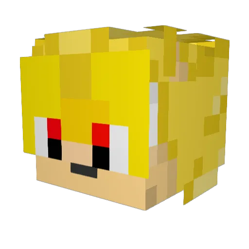 semimaru4 Minecraft avatar head, 3D render