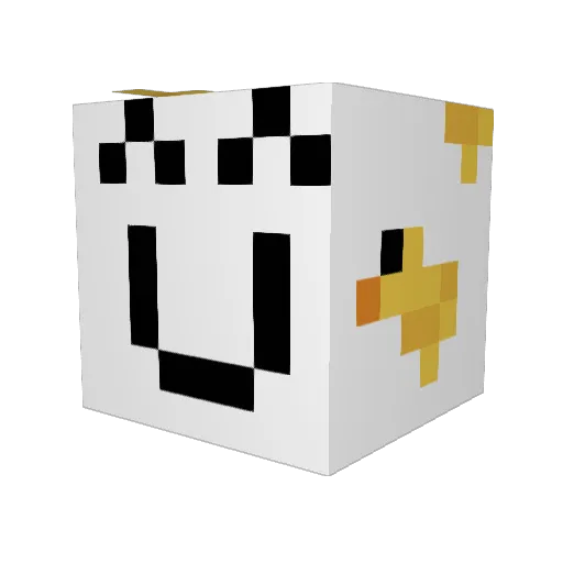 semin9 Minecraft avatar head, 3D render