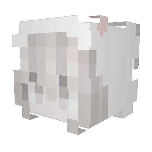 semipractical Minecraft avatar head, 3D render
