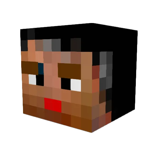 semiramis Minecraft avatar head, 3D render