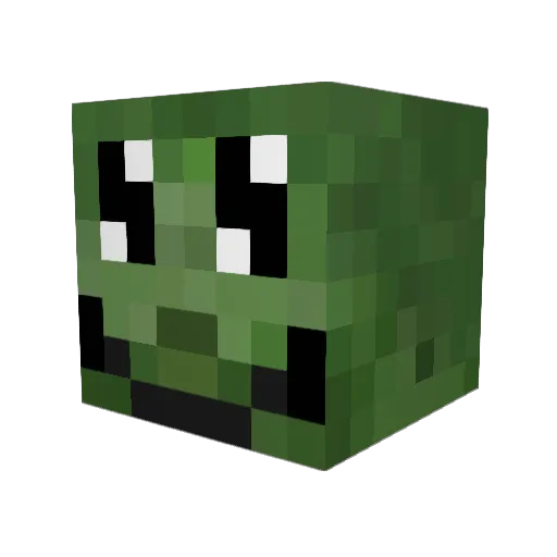 semites Minecraft avatar head, 3D render