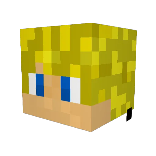 semlerc Minecraft avatar head, 3D render
