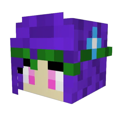 semmeschick Minecraft avatar head, 3D render