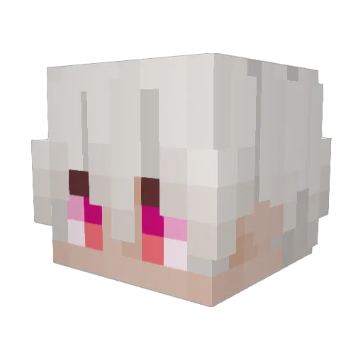 semmyq Minecraft avatar head, 3D render