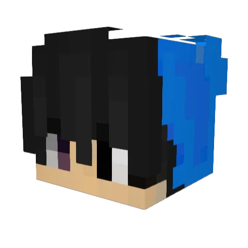semojun Minecraft avatar head, 3D render